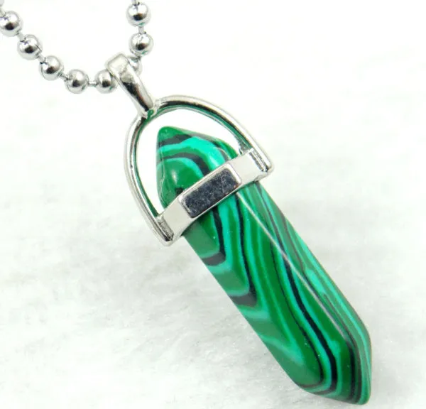 Titanium Crystal Chakra Pendant Necklace Gemstone Lucky Charm Necklace