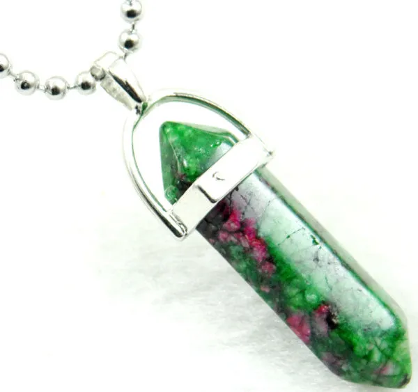 Titanium Crystal Chakra Pendant Necklace Gemstone Lucky Charm Necklace
