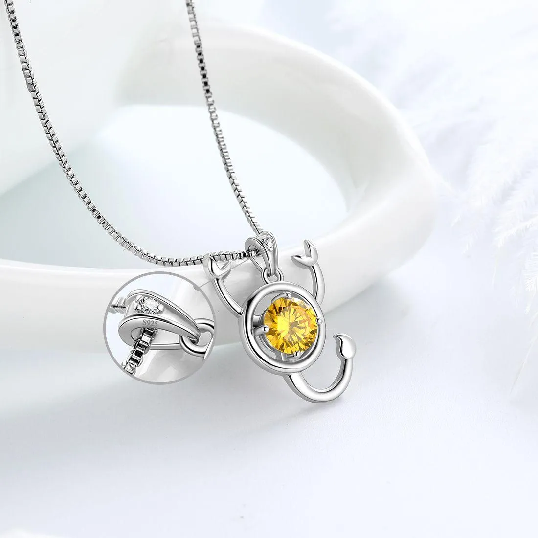 Tokyo Mart Scorpio Zodiac Necklace November Birthstone Pendant Women Girls Jewelry Birthday Gift Women Girls Jewelry Birthday Gift