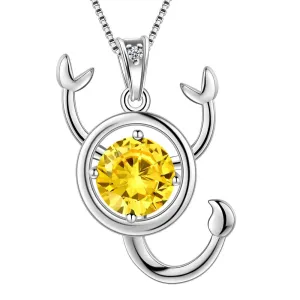 Tokyo Mart Scorpio Zodiac Necklace November Birthstone Pendant Women Girls Jewelry Birthday Gift Women Girls Jewelry Birthday Gift