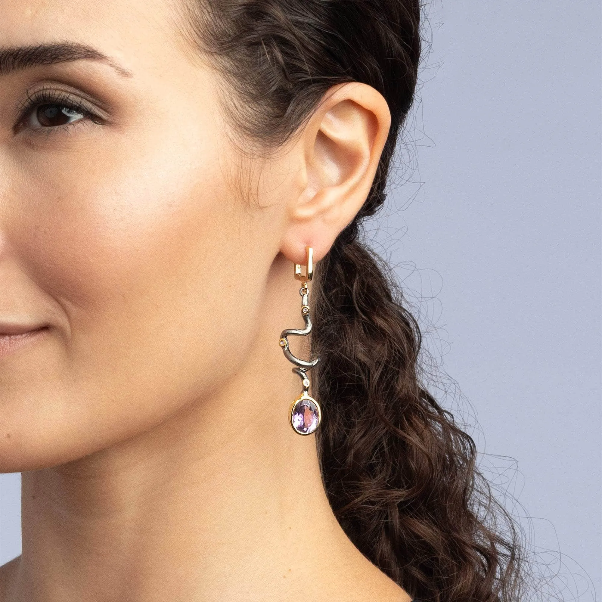 Unku Amethyst Earrings