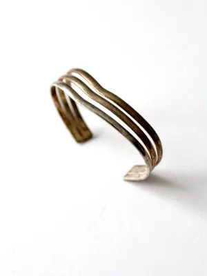 vintage wave cuff bracelet
