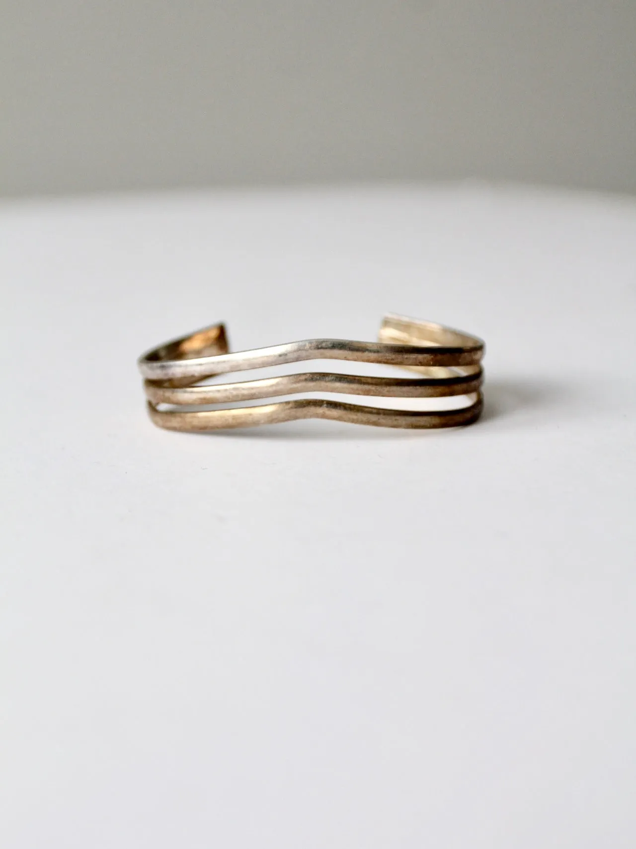 vintage wave cuff bracelet