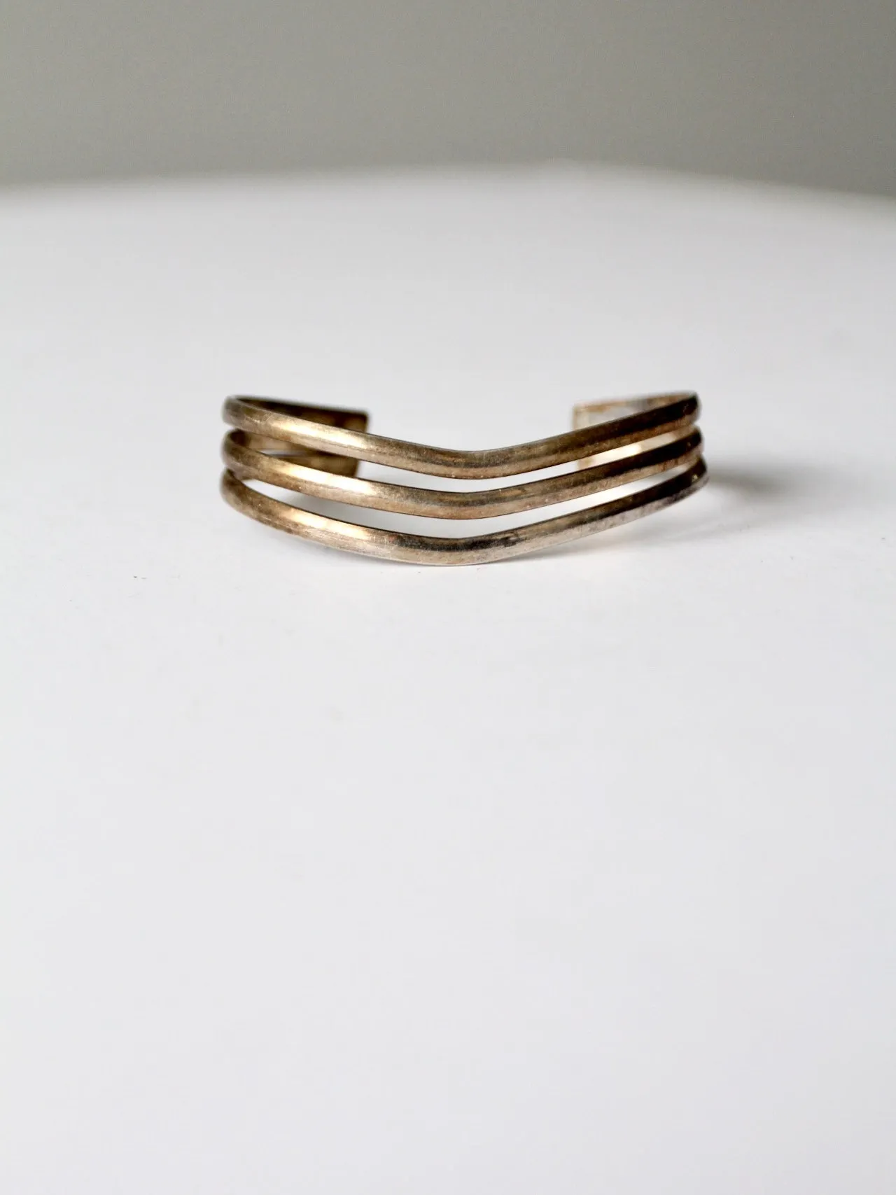 vintage wave cuff bracelet