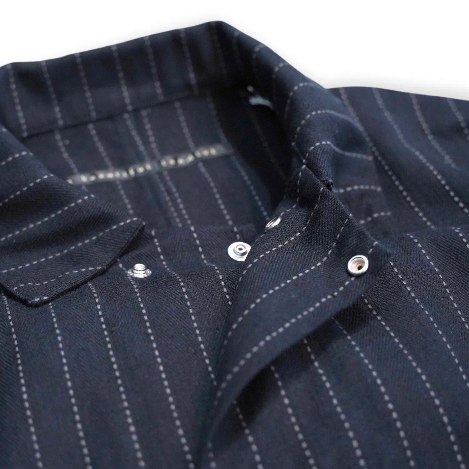 WM08-JK251081 DOBBYSTRIPE / HERRINGBONE COVERALL JACKET