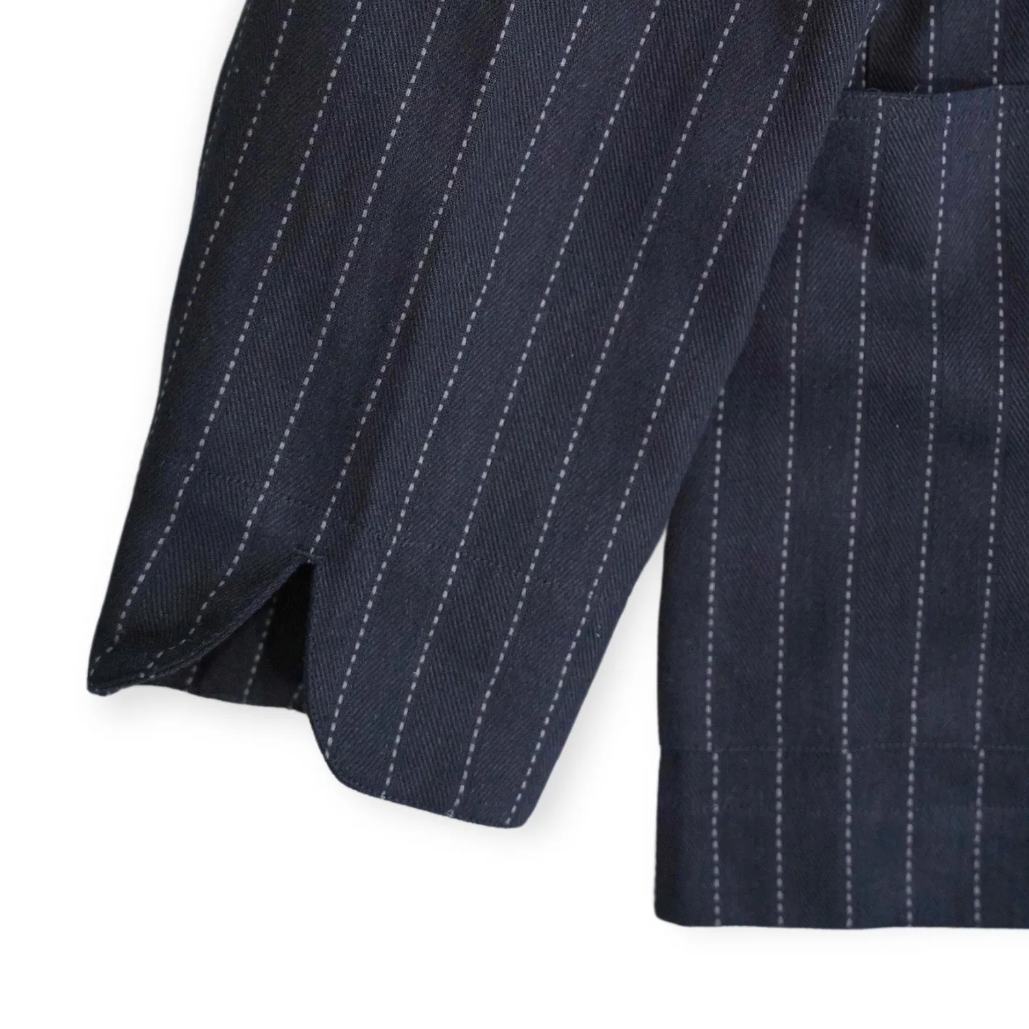 WM08-JK251081 DOBBYSTRIPE / HERRINGBONE COVERALL JACKET