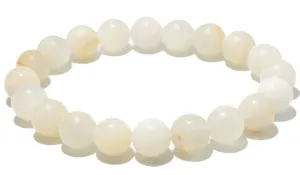 Yellow Calcite Matte Natural Gemstone Bracelet