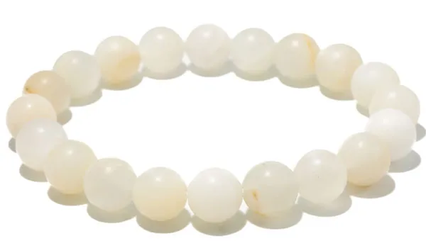 Yellow Calcite Matte Natural Gemstone Bracelet