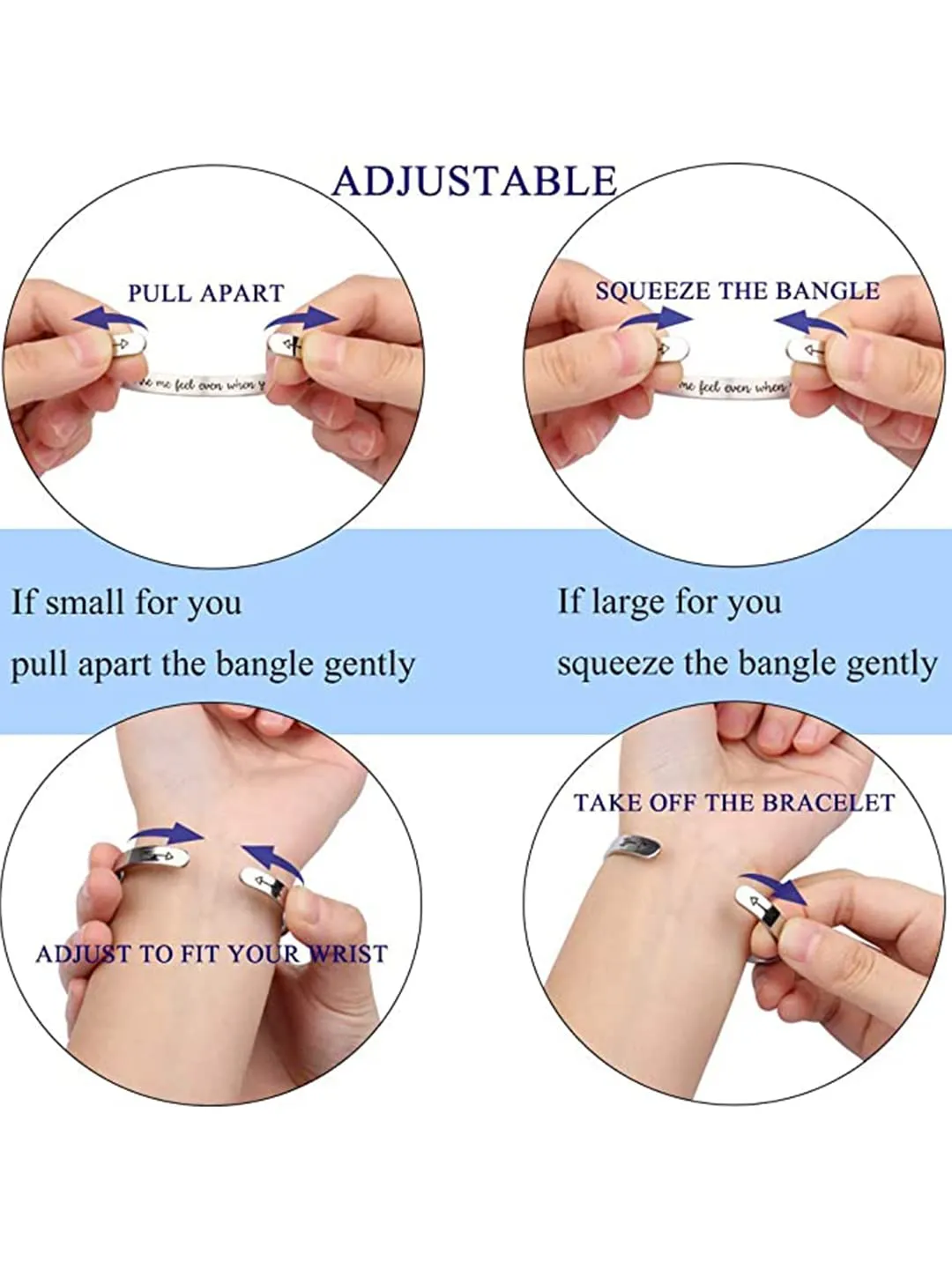 Yellow Chimes Kada Bracelet for Women Stainless Steel Engraved You are Loved,You are Valued,You are Beautiful Cuff Bracelet for Women and Girls